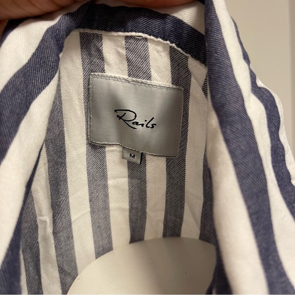 Rails stripped button down sleep shirt - Picture 4 of 8